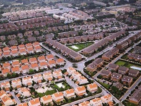 Vista aérea de la urbanización